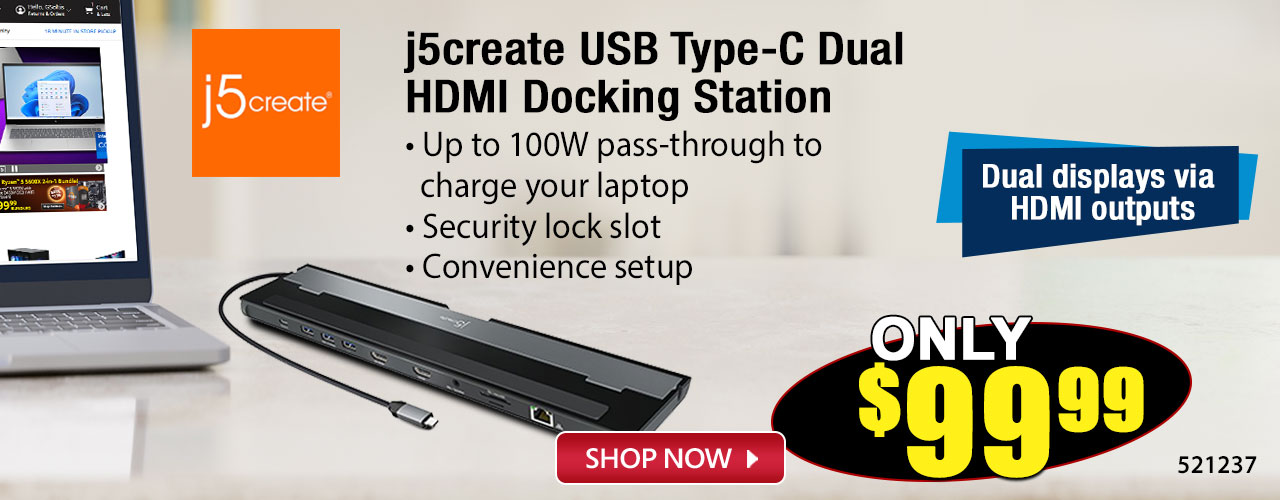 j5create USB Type-C Dual HDMI Docking Station - Shop All WD DEALS