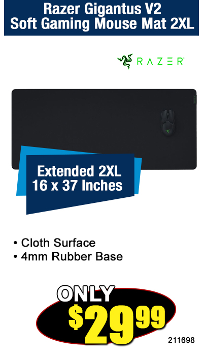 Razer Gigantus V2 - Soft Gaming Mouse Mat 2XL