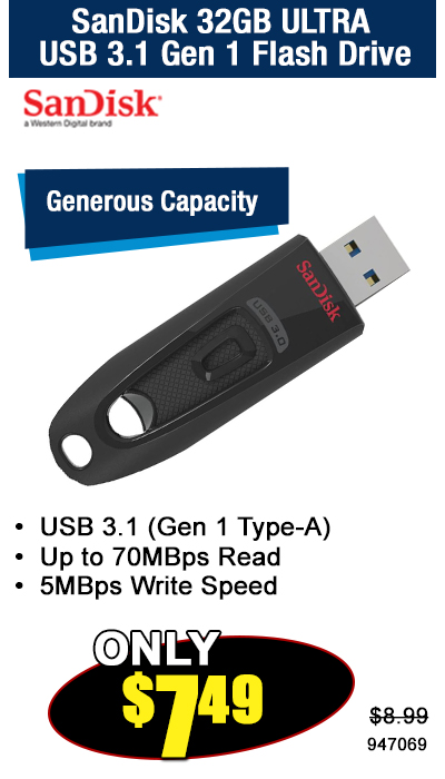 SanDisk 32GB ULTRA USB 3.1 Gen 1