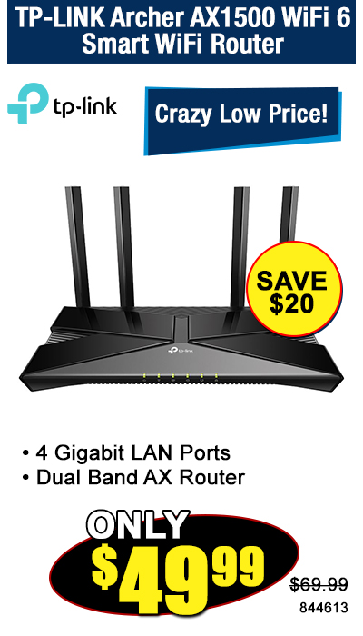 TP-LINK Archer AX1500 WiFi 6Smart WiFi Router