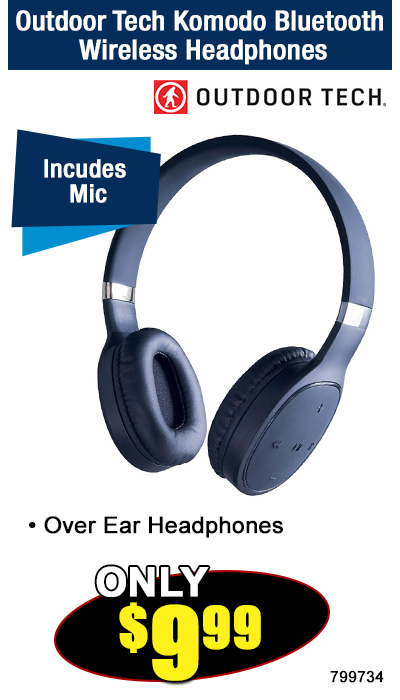 Outdoor Tech Komodo Bluetooth Wireless Headphones