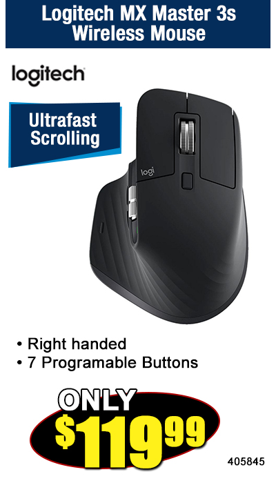 Logitech MX Master 3sWireless Mouse