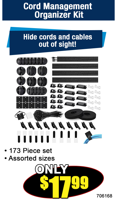 Cord Management Organizer Kit