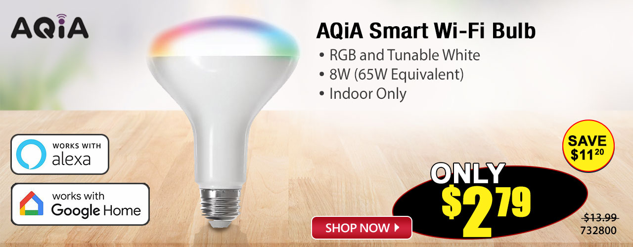 AQiA Smart Wi-Fi Bulb - Shop Now