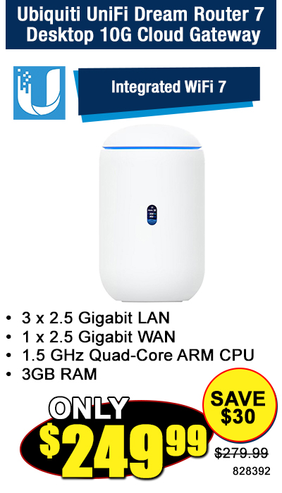 Ubiquiti UniFi Dream Router 7 Desktop 10G Cloud Gateway