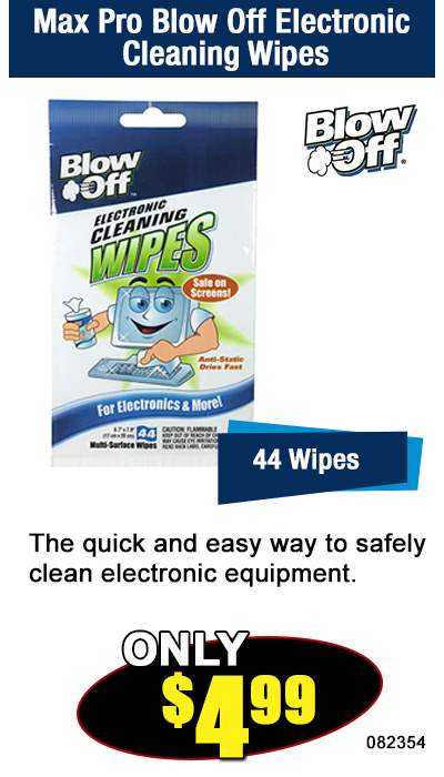 Max Pro Blow Off Electronic Cleaning Wipes