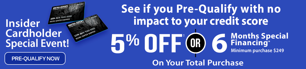 See if you pre-qualify with no impact to your credit score