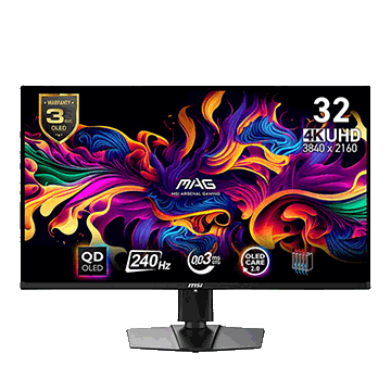 MSI MAG 321UPX QD-OLED 31.5 4K UHD (3840 x 2160) 240Hz Gaming Monitor