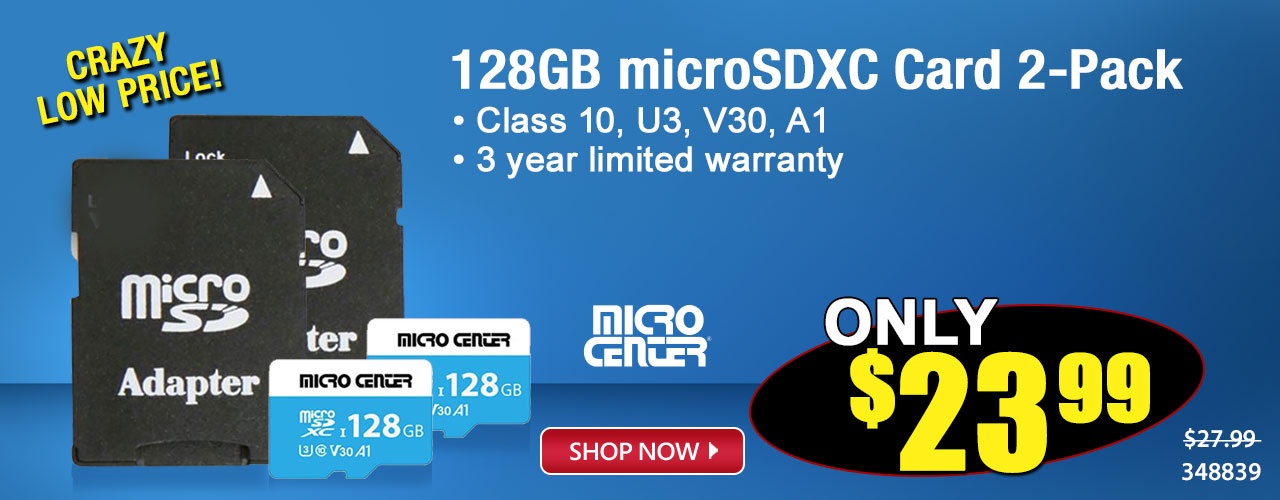 128GB microSDXC Card 2-Pack