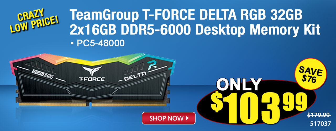 TeamGroup T-FORCE DELTA RGB 32GB 2x16GB DDR5-6000 Desktop memory Kit - Shop Now