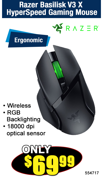 Razer Basilisk V3 X HyperSpeed Gaming Mouse