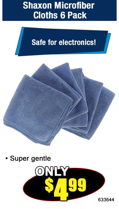 Shaxon Microfiber Cloths 6 Pack