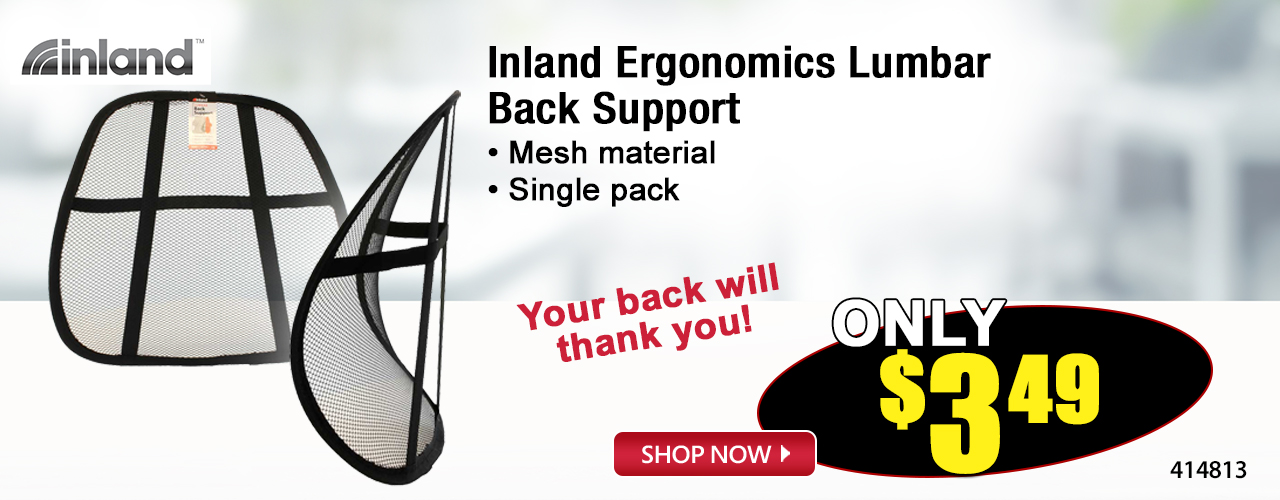 Inland Ergonomics Lumbar Back Support