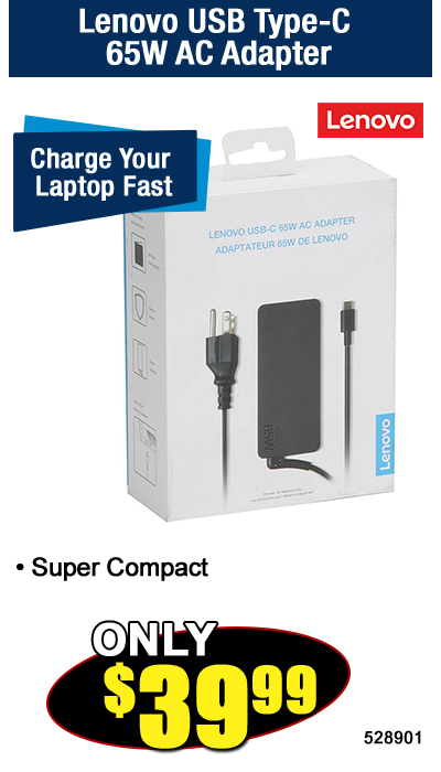 Lenovo USB Type-C 65W AC Adapter