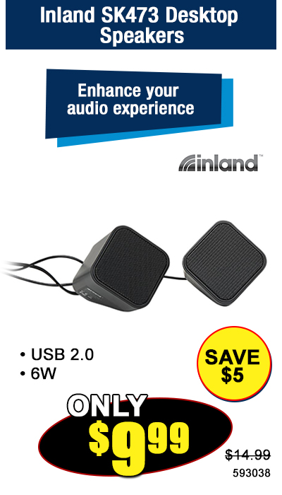 Inland SK473 Desktop Speakers