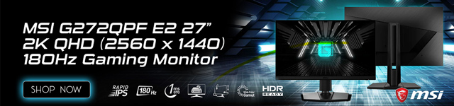 MSI G272QPF E2 27" 2K QHD 2560x1440 180Hz Gaming Monitor - Shop Now