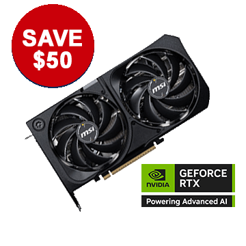 MSI NVIDIA GeForce RTX 5070 SHADOW 2X Overclocked Dual Fan 12GB GDDR7