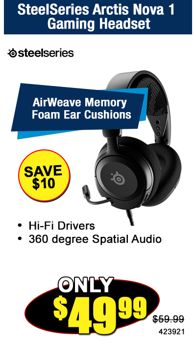 SteelSeries Arctis Nova 1 Gaming Headset