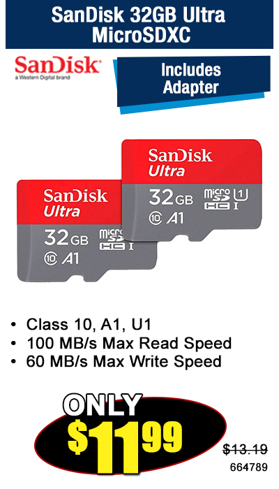 SanDisk 32GB Ultra MicroSDXC