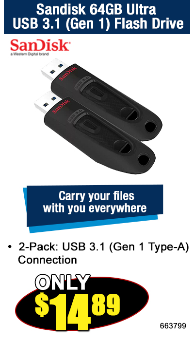 Sandisk 64GB Ultra USB 3.1 (Gen 1) Flash Drive