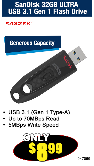SanDisk 32GB ULTRA USB 3.1 Gen 1 Flash Drive