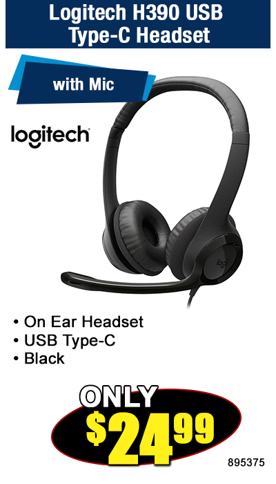 Logitech H390 USB Type-C Headset