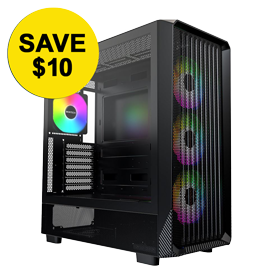 Montech X5 Tempered Glass ATX Mid-Tower Computer Case