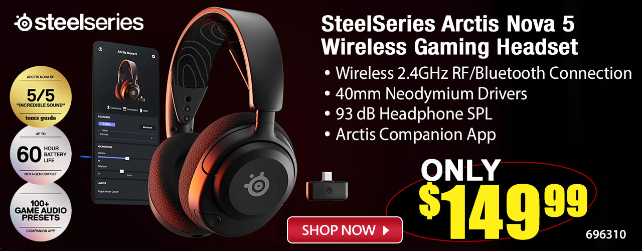 SteelSeries Arctis Nova 5 Wireless Gaming Headset - Shop Now