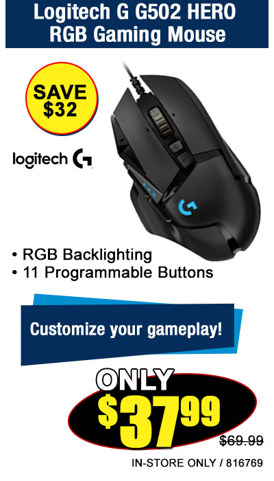 Logitech G G502 HERO RGB Gaming Mouse