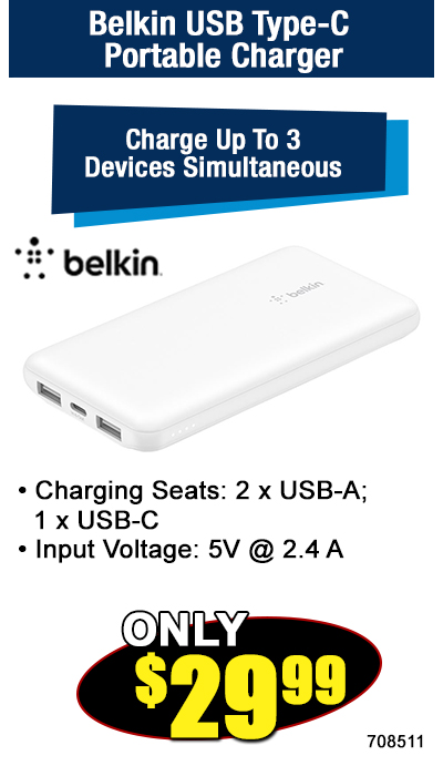 Belkin USB Type-C Portable Charger