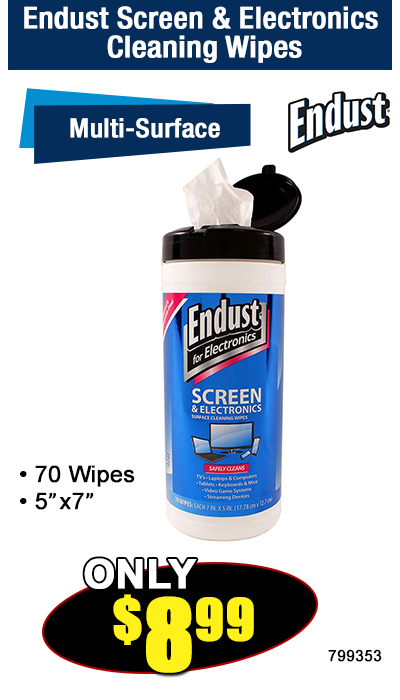 Endust Screen and Electronics Cleaning Wipes