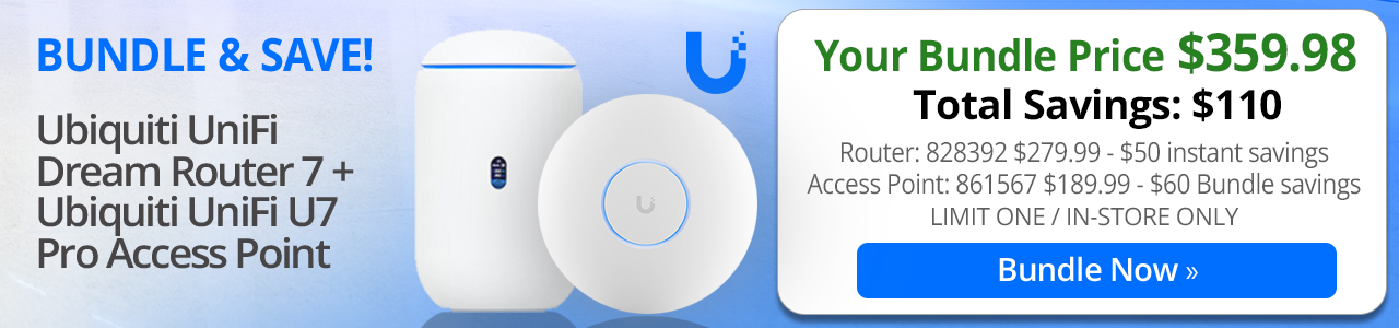 BUNDLE and SAVE - Ubiquiti UniFi Dream Router 7 + Ubiquiti UniFi U7 Pro Access Point - Bundle Now