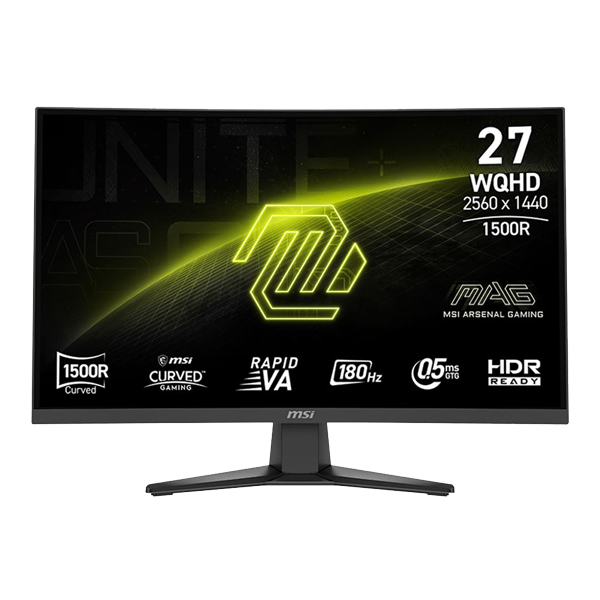 MSI MAG 275CQF E18 27" 2K QHD (2560 x 1440) 180Hz Curved Screen Gaming Monitor