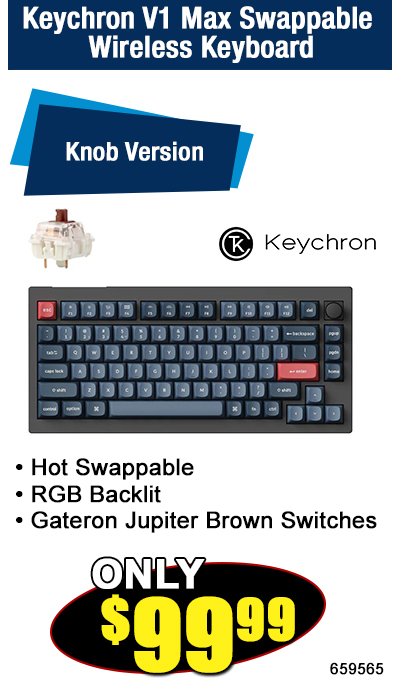 Keychron V1 max Swappable Wireless Keyboard