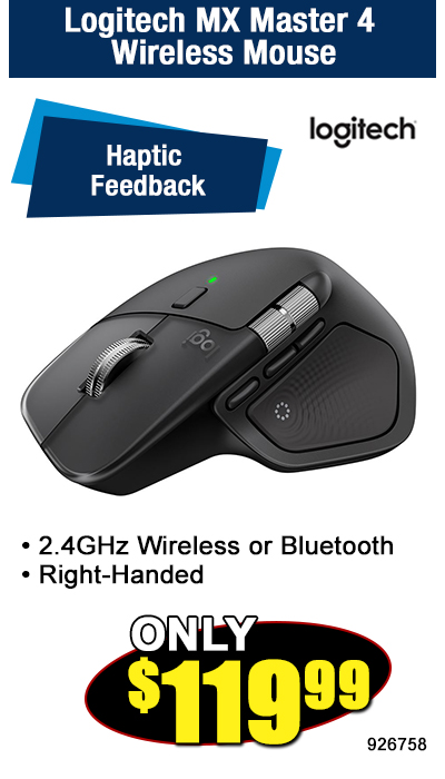 Logitech MX Master 4 Wireless Mouse