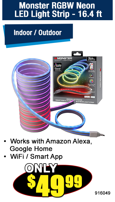 Monster RGBW Neon  LED Light Strip - 16.4 ft