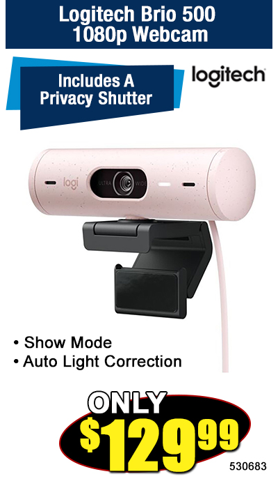 Logitech Brio 500 1080p Webcam