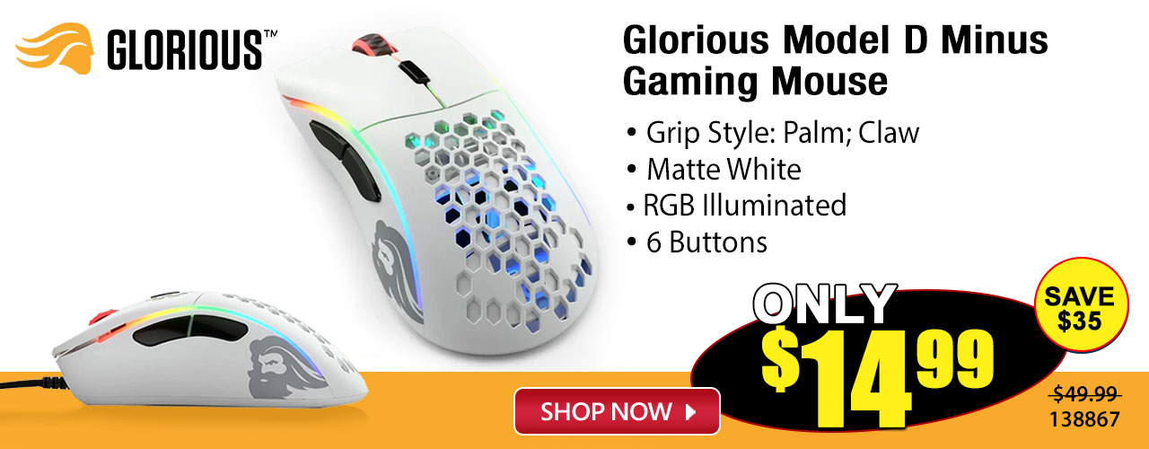 Glorious Model D Munus Gaming Mouse - Shop Now