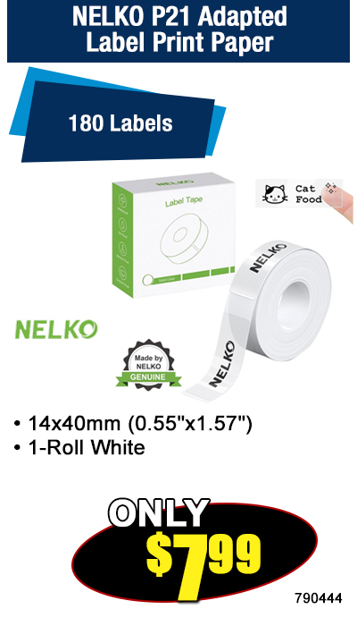 NELKO P21 Adapted Label Print Paper