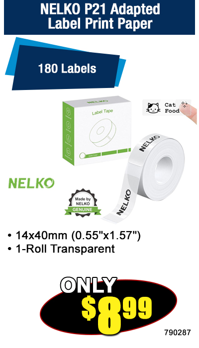 NELKO P21 Adapted Label Print Paper