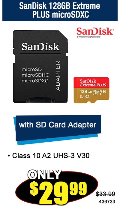 SanDisk 128GB Extreme PLUS microSDXC