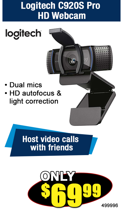 Logitech C920S Pro HD Webcam