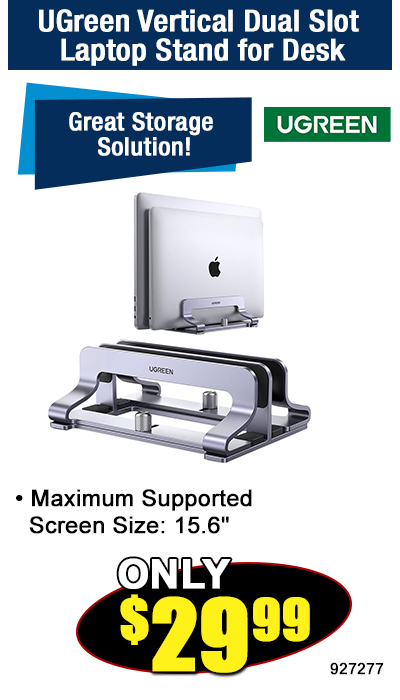 UGreen Vertical Dual Slot Laptop Stand for Desk