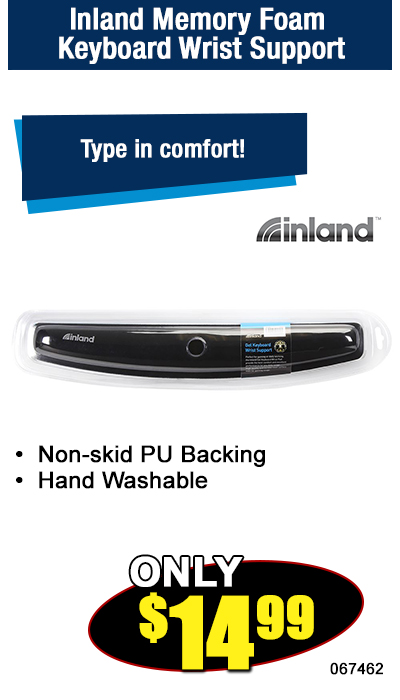 Inland Memory Foam Keyboard Wrist Support
