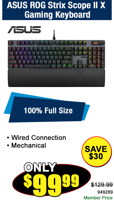 ASUS ROG STrix Scope ll X Gaming Keyboard