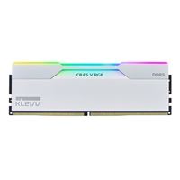 KLEVV CRAS V RGB 32GB (2 x 16GB) DDR5-6000 PC5-48000 CL30 Dual Channel Desktop Memory Kit 5AGU880-60A300J - Brilliant White