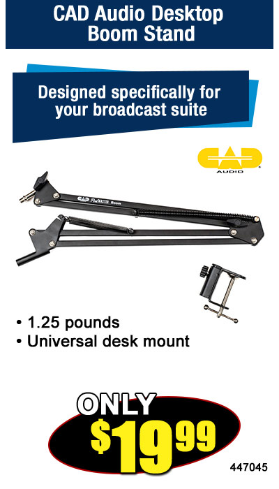 CAD Audio PM4100 31.5 Microphone Boom Arm