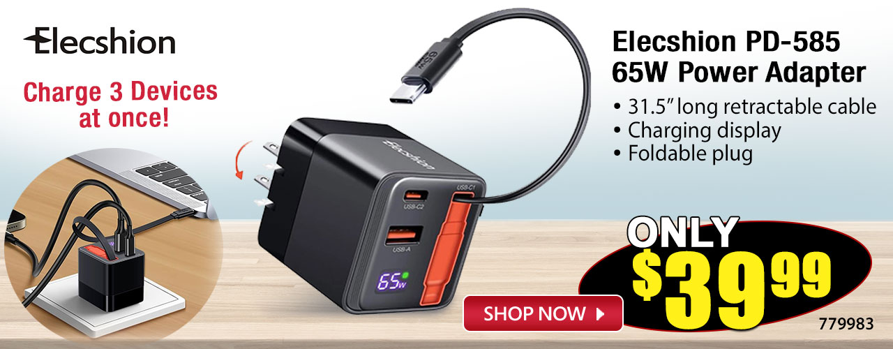 PD-585 65W Power Adapter