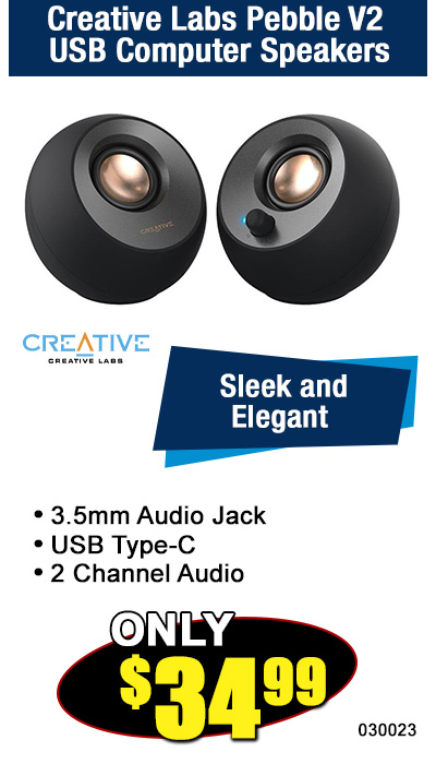 Creative Labs Pebble V2 USB Computer Speakers