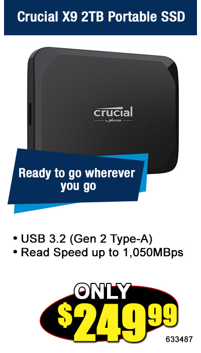 Crucial X9 2TB Portable SSD